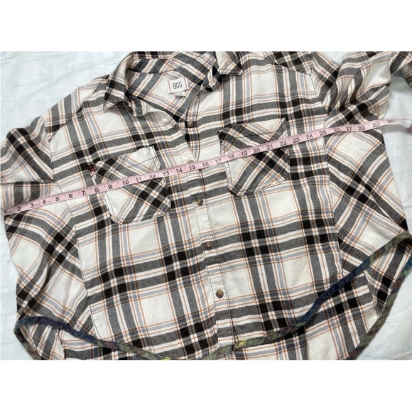 BDG Urban Outfitters Robbie Spliced Flannel Shirt Womens Small Plaid Oversized S - Picture 15 of 15
